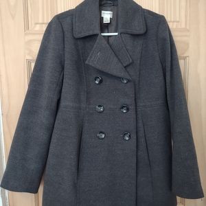 Motherhood Maternity Grey Peacoat Size Small